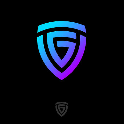 G的信。盾徽。盾牌上的字母G。