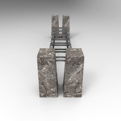 3d图像的自行车停车Rimini侧视图