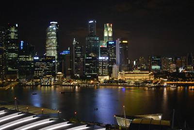 新加坡的夜景