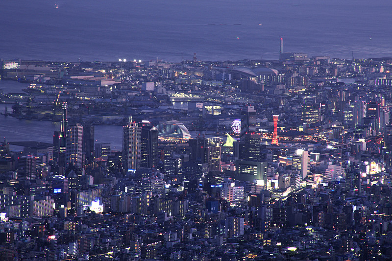 六甲山顶的夜景