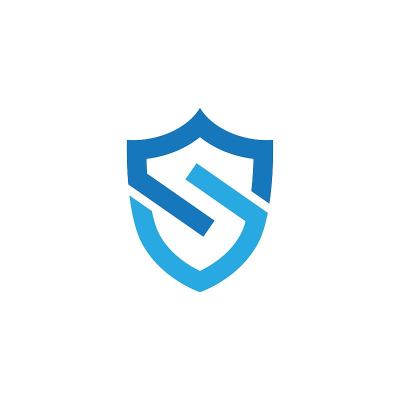 S字母屏蔽矢量插图