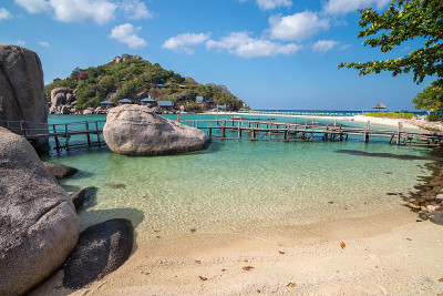 泰国湄洲岛Nang Yuan岛的景色