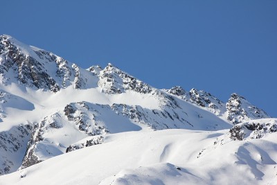 冬季全景，山峰，蒂罗尔，普拉克斯马，奥地利