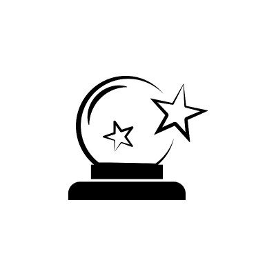 插图矢量图形的魔术球图标