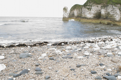 Flamborough岬悬崖和约克郡海滩