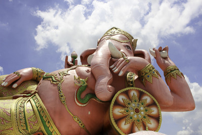 Ganesh Vinayagar砂岩雕塑