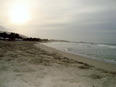 日落海滩