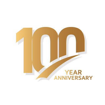 100 Year Anniversary Vector Template Design Illust