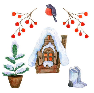 冬天小屋集