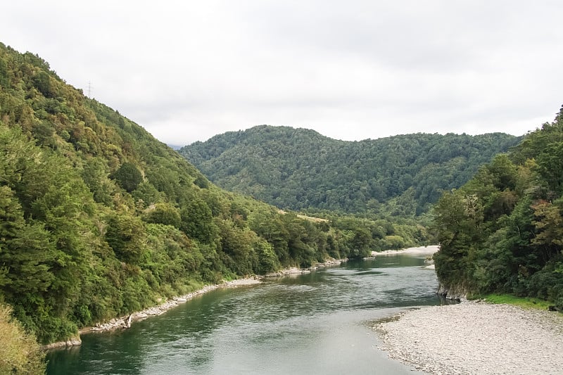 新西兰的山河。新西兰的风景。