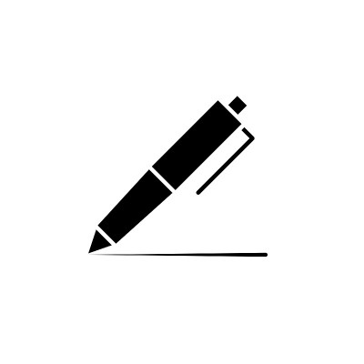 插图钢笔图标矢量图形