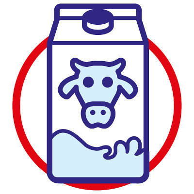 含有乳糖符号的物质象形符号。理想的信息和教育材料