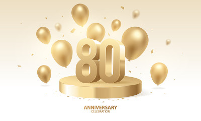 80周年庆典背景