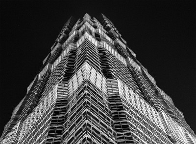黑白建筑，上海，中国