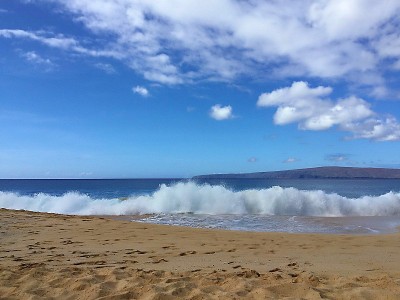 黄昏时分的“Makena Big Beach”