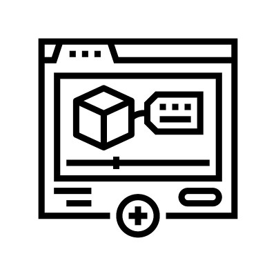 推广产品线图标矢量插图