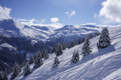 Stubnerkogel的观点在坏加斯坦滑雪度假村