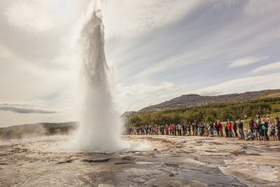 Strokkur喷泉、冰岛