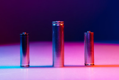 AA和8650锂离子银电池在多色光照射下