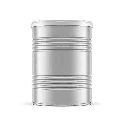 金属锡罐模型，婴儿奶粉或食品包装