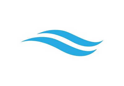 水波符号和图标模板