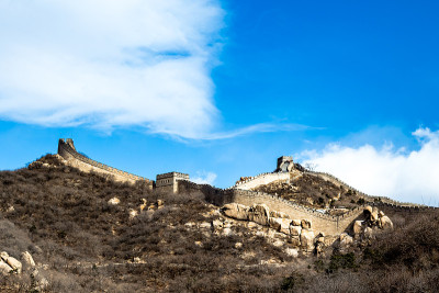 八达岭长城冬天的时候，中国