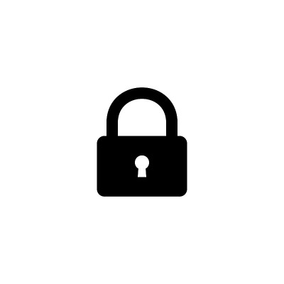 Lock icon sign