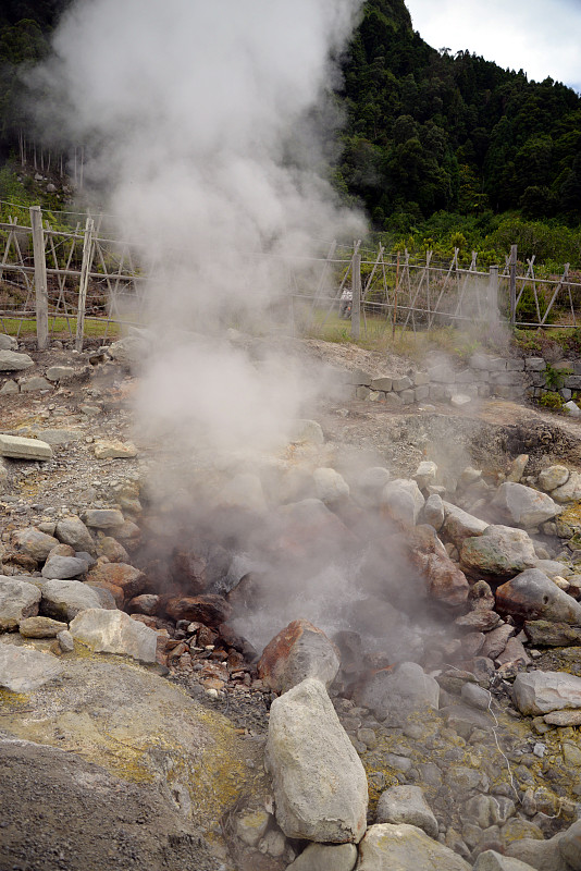 弗纳斯山谷(亚速尔群岛)的火山口湖