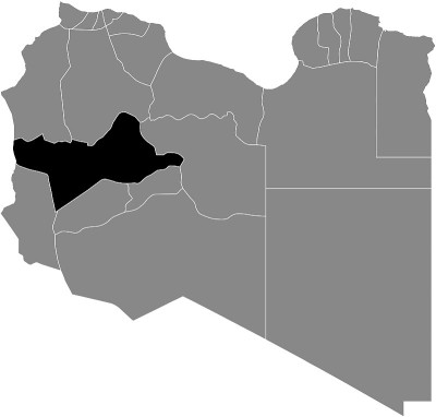 利比亚Wadi al Shatii地区位置图