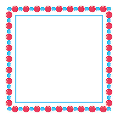 Isolated spheres frame vector design