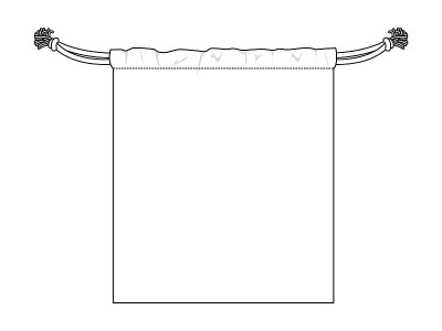 Drawstring Bag Vector for Template