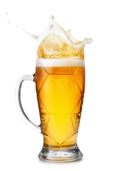 啤酒溅水