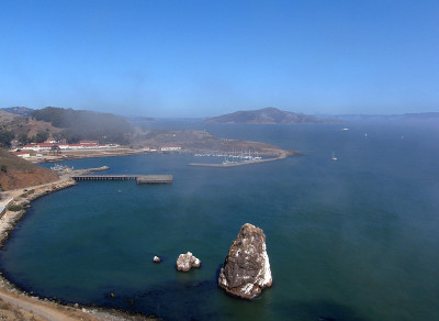 马蹄湾和贝克堡从金门大桥