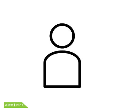 Man speak icon vector logo design template