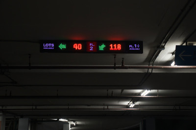 停车场引导系统灯信号。