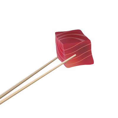 金枪鱼生鱼片向量
