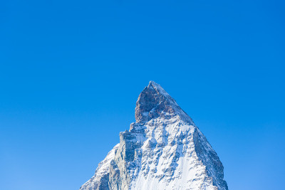 马特洪峰顶部的近景