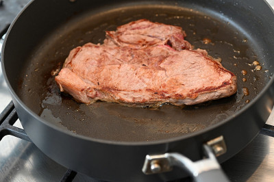 鲜红肉排烹饪