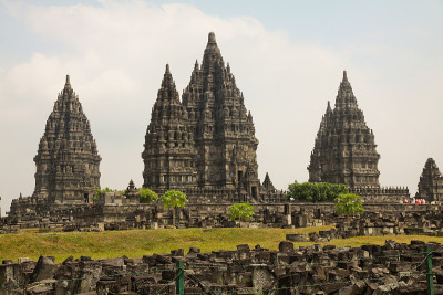 印度尼西亚Prambanan印度教寺庙