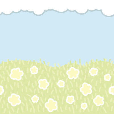 夏季景观(矢量背景)