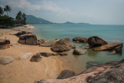 泰国苏梅岛拉迈海滩的海景