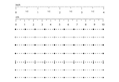 metric abstract rulers