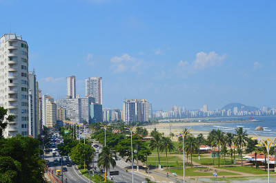 SAO VICENTE, SAO PAULO，巴西-美丽的城市景色