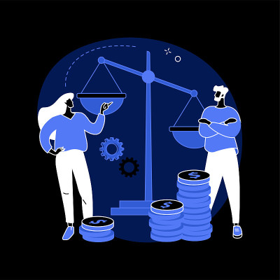 性别歧视抽象概念矢量说明。