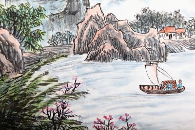 国画、山水画