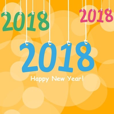 2018年白纸折纸卡片或背景。新年快乐。圣诞快乐。矢量图