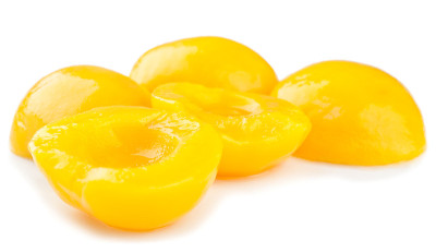 罐头桃子。