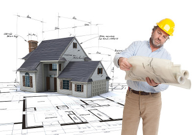 建筑师咨询他的计划