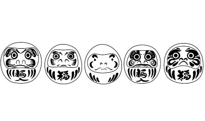 孤立线艺术达摩收藏。