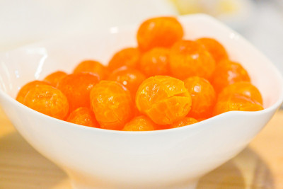 咸蛋黄的特写